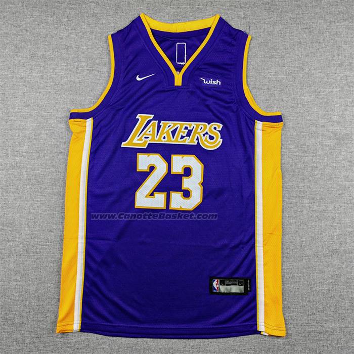 Maglia Bambino Los Angeles Lakers Lebron James No 23 Statement Viola2